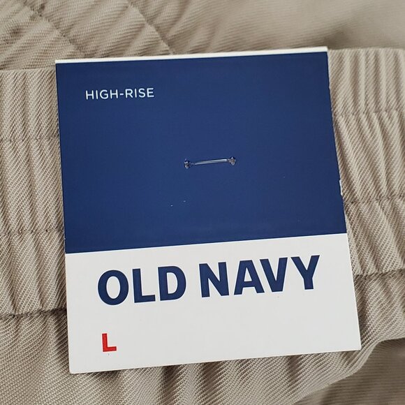 Old Navy Taupe Casual Wear Pull-On Hemisphere High-Rise Joggers NEW NWT Size L - Picture 9 of 10